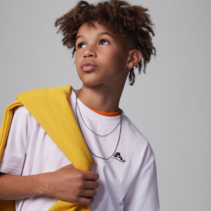 T-shirt Jordan AJ1 Patch S/S Tee Enfants White