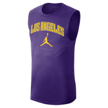 バスケットボール NIKE - NBA Lakers Los Angeles Lakers Men's Nike NBA 1/2-Zip Long-Sleeve Top