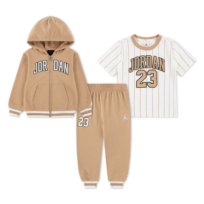 Jordan Kids Tee Pant Sweat Set Bege