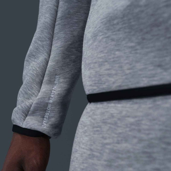 Nike Tech Kobe dark grey heather/white zip-up sweatshirt