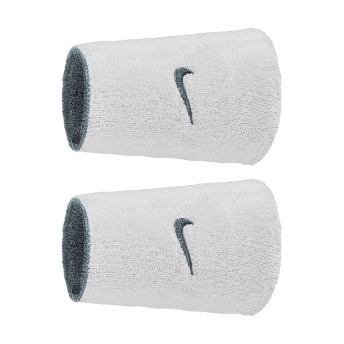 Wristbands Nike Swoosh Classic Reversible Doublewide Wristbands 2pk Cool Grey