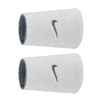Handgelenkschwämme Nike Swoosh Classic Reversible Doublewide Wristbands 2pk Cool Grey