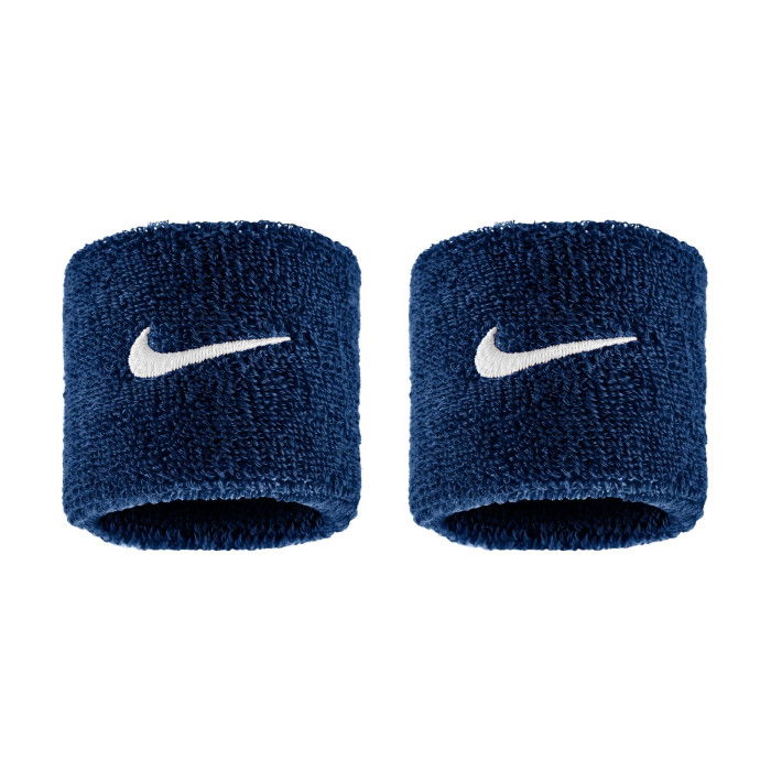 Poignets éponge Nike Swoosh Classic Wristbands 2pk College Navy/white