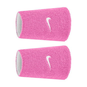 Poignet éponges Nike Swoosh Classic Reversible Doublewide Wristbands 2pk Playful Pink/white