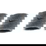 Poignets éponge Nike Swoosh Classic Wristbands 2pk Cool Grey/black