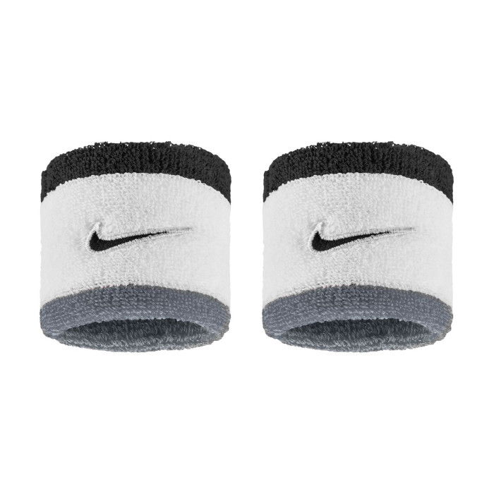 Poignets éponge Nike Swoosh Classic Wristbands 2pk White/cool Grey