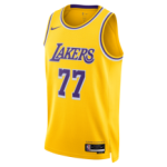 Color Jaune du produit Maillot NBA Luka Doncic Los Angeles Lakers Nike Icon...