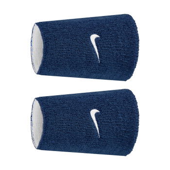 Poignets éponge Nike Swoosh Classic Reversible Doublewide Wristbands 2pk College Navy/white