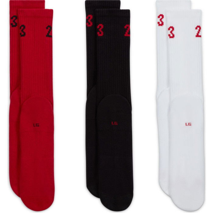Pack de 3 paires de ChaussettesPack de 3 paires de chaussettes Jordan Essential Crew Multicolor
