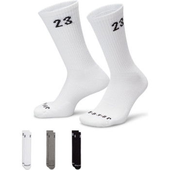 Lote de 3 pares de calcetines Jordan Essential Crew multicolores