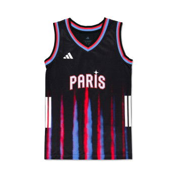 Maillot adidas Paris Basket Enfants Noir