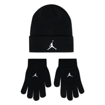 Jordan Essentials Beanie/Children's Gloves Black