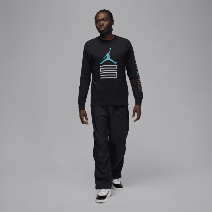 T-shirt à manches longues Jordan AJ 11 Gamma Blue Heel Logo black