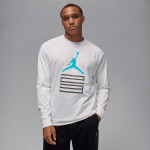 Color Blanc du produit T-shirt à manches longues Jordan AJ 11 Gamma Blue...