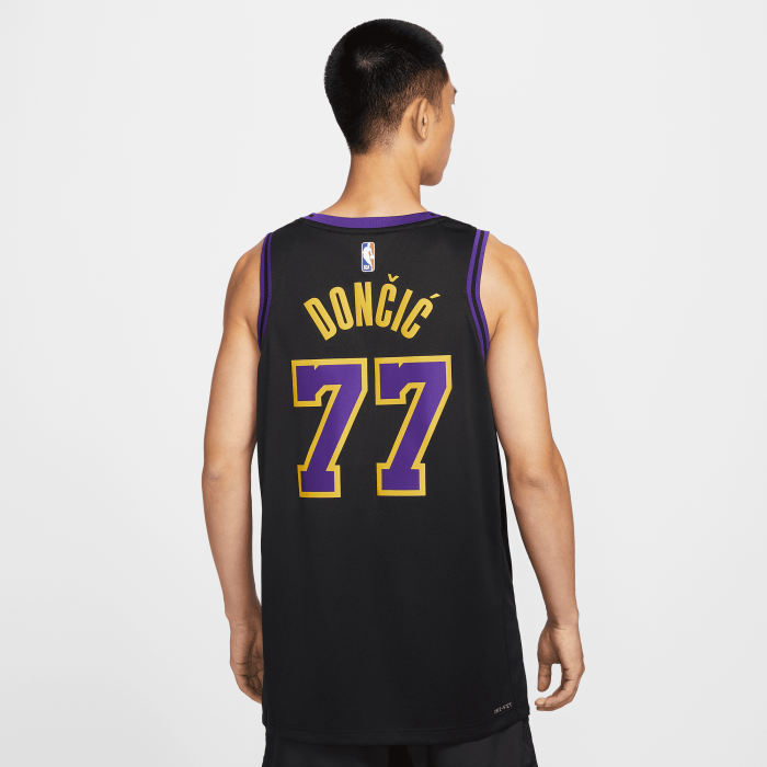 Maglia Nike NBA Luka Dončić Los Angeles Lakers City Edition nera