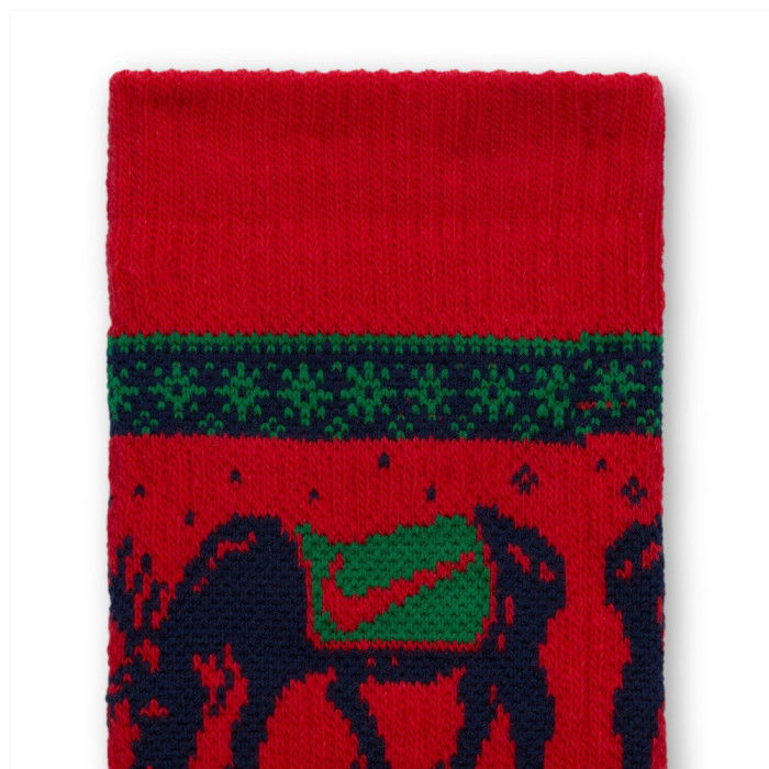 Pack de 2 paires de chaussettes Nike Everyday Plus Cushioned Winter Wonderland red navy