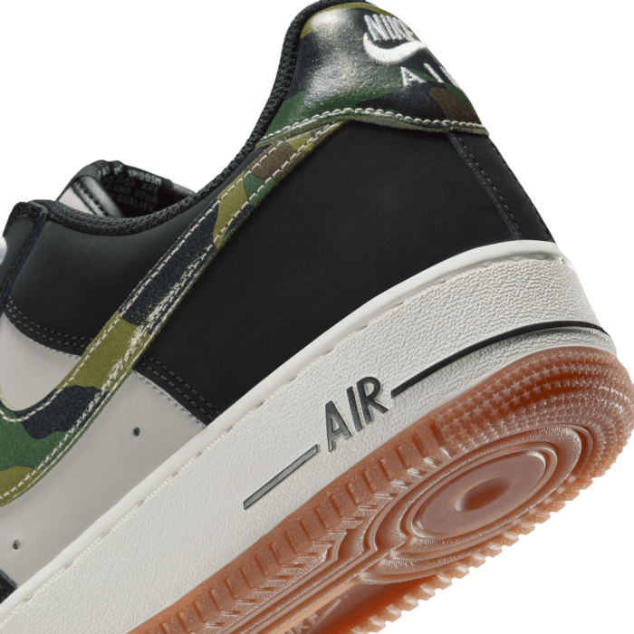 Nike Air Force 1 Low '07 LV8 Blck Patent Camo Swoosh
