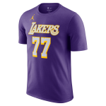 Color Violet du produit T-shirt Jordan NBA Luka Dončić Los Angeles Lakers...