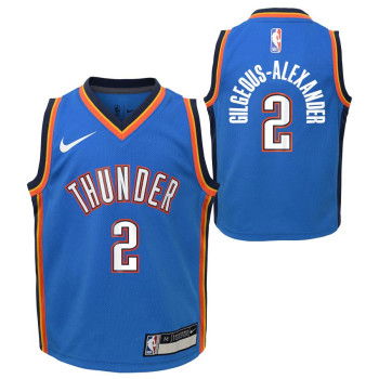 Maillot Nike Enfants NBA Shai Gilgeous-Alexander Oklahoma City Thunder 07 Icon Replica Jersey Signal Blue