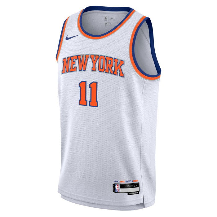 Nike Children's NBA Jalen Brunson New York Knicks Boys Association Swingman Jersey White Jersey