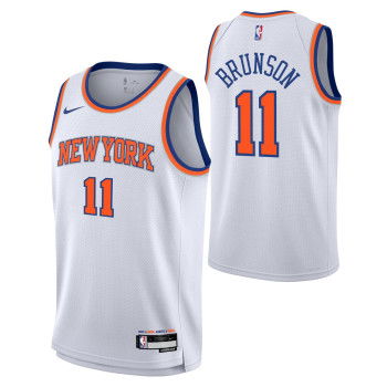 Maillot Nike Enfants NBA Jalen Brunson New York Knicks Boys Association Swingman Jersey White