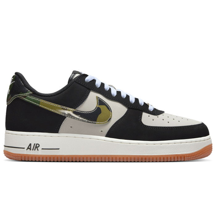 Nike Air Force 1 Low '07 LV8 Blck Patent Camo Swoosh