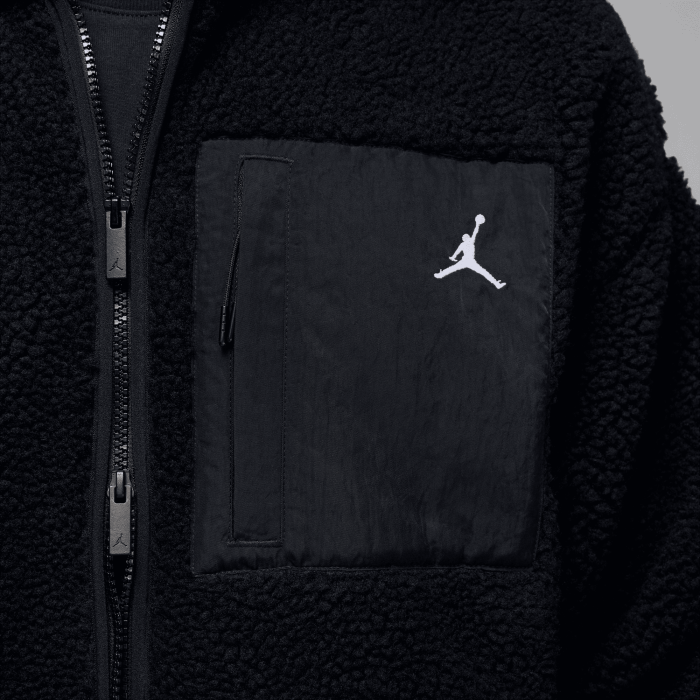 Veste Jordan Flight Mountainside Sherpa black