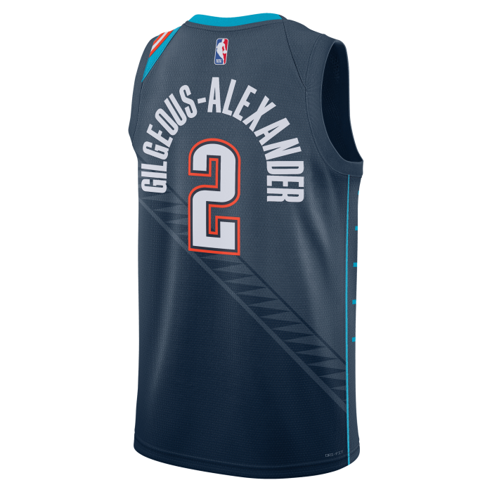 Maillot Nike NBA Shai Gilgeous-Alexander Oklahoma City Thunder City Edition 25 Swingman