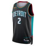 Color Noir du produit Maillot Nike NBA Cade Cunningham Detroit Pistons...
