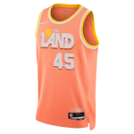 Color Orange du produit Maillot Nike NBA Donovan Mitchell Cleveland...