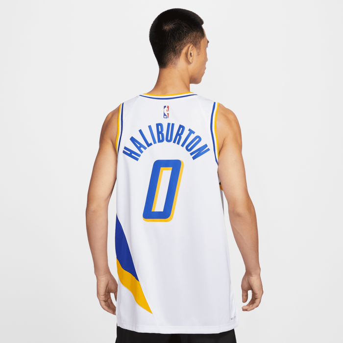 Maillot Nike NBA Tyrese Haliburton Indiana Pacers City Edition 25 Swingman