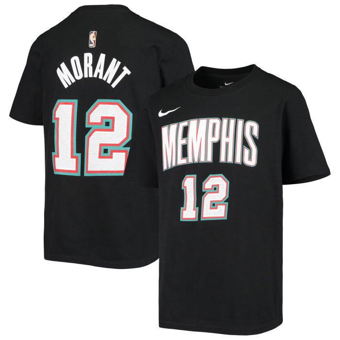 T-shirt NBA Ja Morant Memphis Grizzlies Nike Hardwood Classics Enfants Black