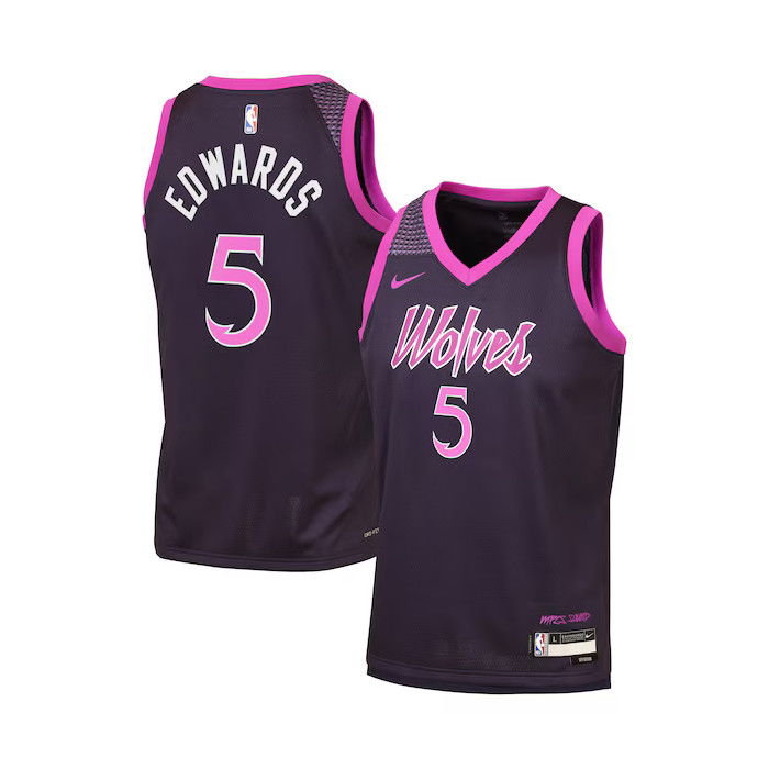 Anthony Edwards Minnesota Timberwolves Nike City Edition dětský dres NBA