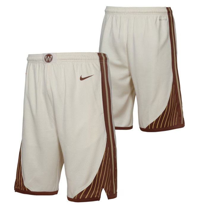 Short Nike NBA Golden State Warriors Enfants Natural City Edition