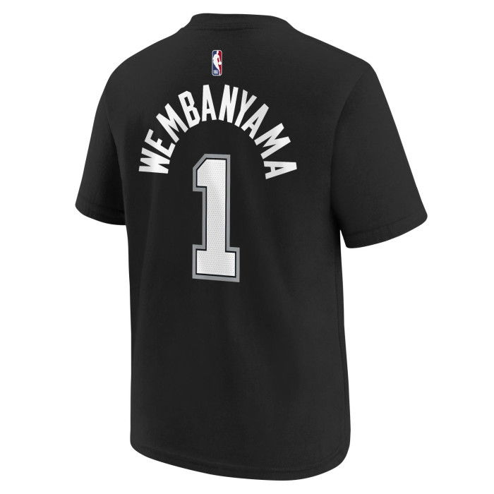 Nike NBA Victor Wembanyama San Antonio Spurs Kinder T-Shirt Black City Edition