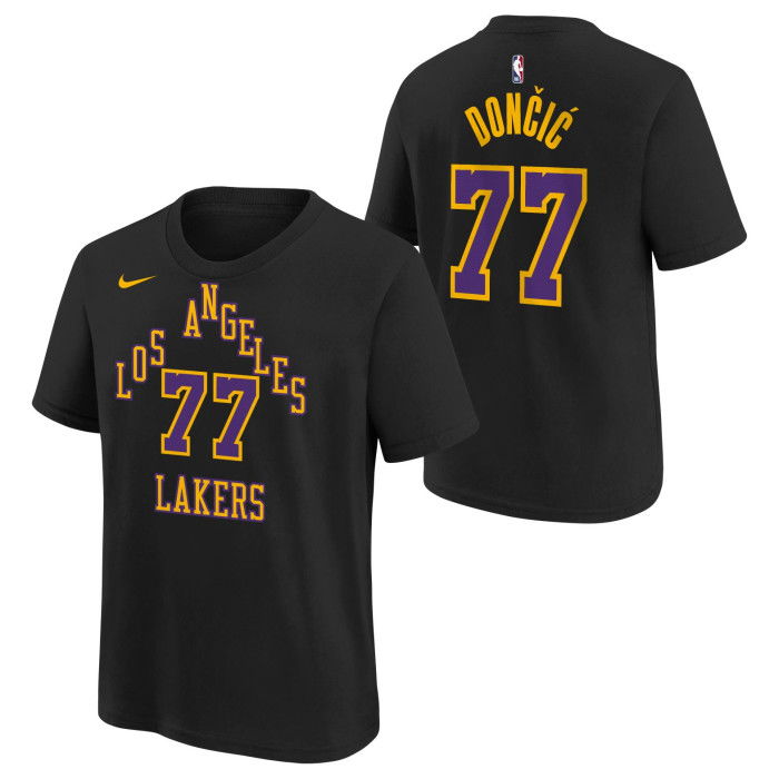 Nike NBA T-Shirt Luka Doncic Los Angeles Lakers Kinder Black City Edition