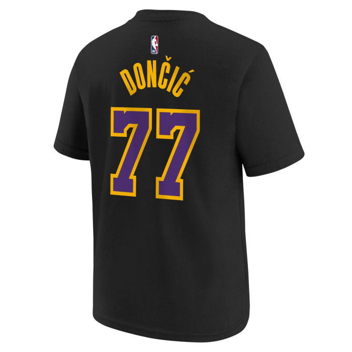 Nike NBA T-Shirt Luka Doncic Los Angeles Lakers Kinder Black City Edition
