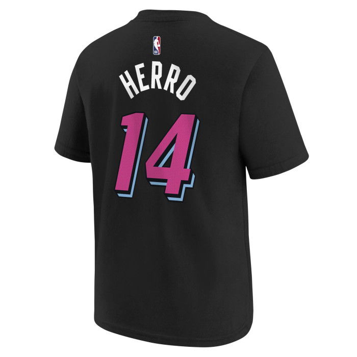 Nike NBA Tyler Herro Miami Heat Παιδικό μαύρο μπλουζάκι City Edition T-shirt