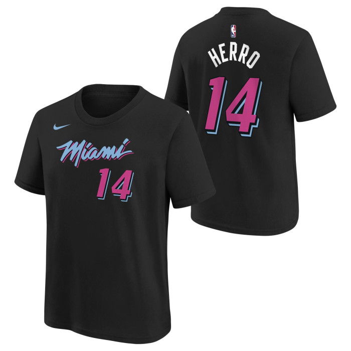 Nike NBA Tyler Herro Miami Heat Παιδικό μαύρο μπλουζάκι City Edition T-shirt