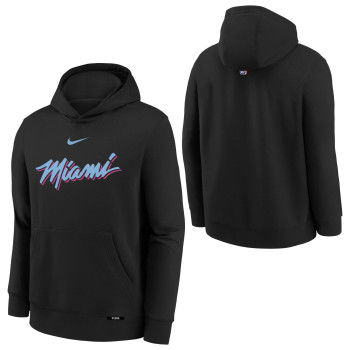 Sweat à Capuche Nike NBA Miami Heat Enfants Black City Edition