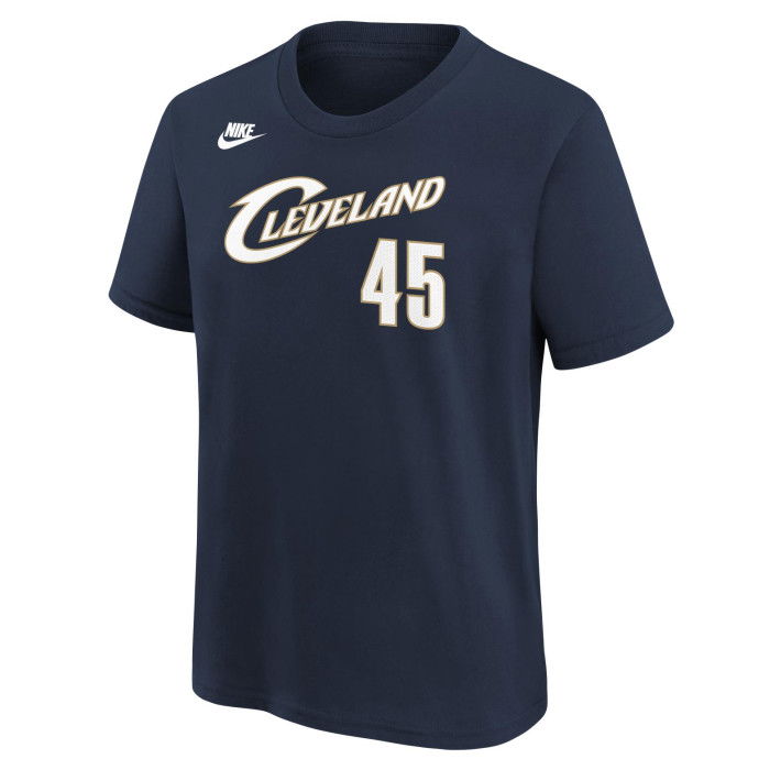 T-shirt Nike NBA Donovan Mitchell Cleveland Cavaliers Hardwood Classics Enfants College Navy