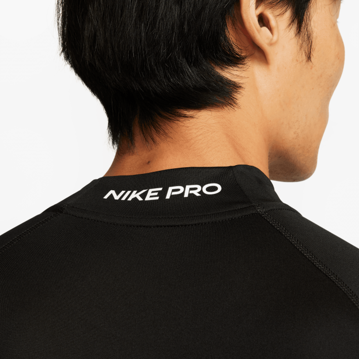 Tee-shirt compression à manches longues Nike Pro Mock-Neck black