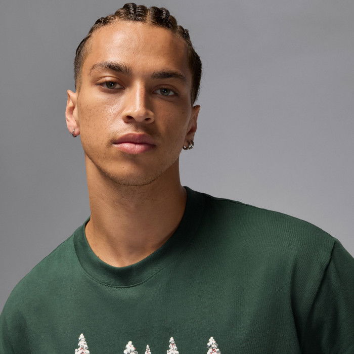 T-shirt Jordan Brk Holiday GFX Crew midnight green