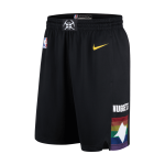 Color Noir du produit Short Nike NBA Denver Nuggets City Edition black