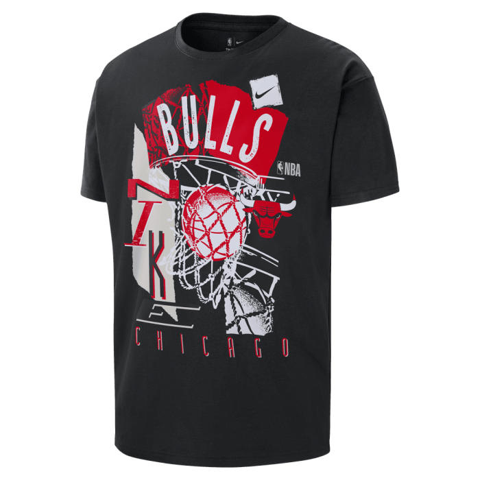T-shirt Nike NBA Chicago Bulls Courtside black