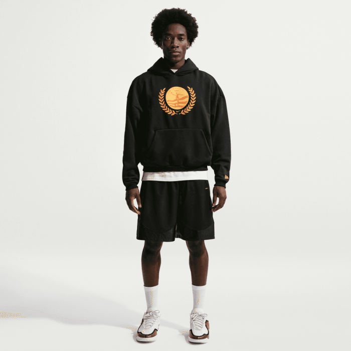 Sweat à capuche Nike Lebron James Brush PO Or black