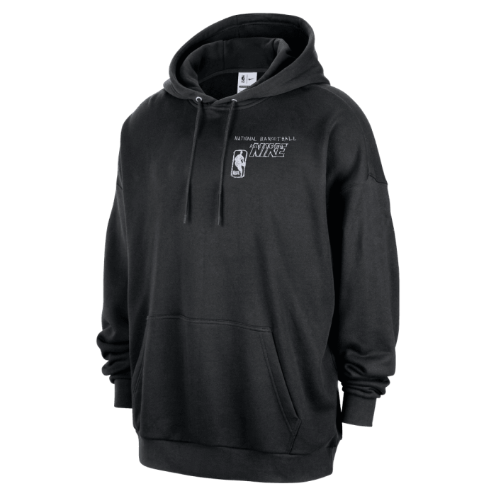 Sweat à capuche oversize Nike NBA Team 31 Club Premium black brilliant orange