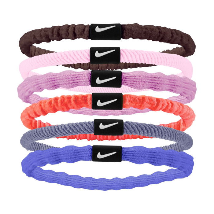 Bandeaux Nike Flex Hair Tie 6pk Tattoo/pink Foam/white