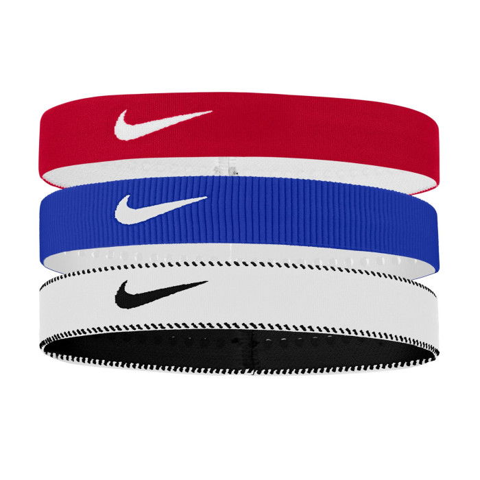 Bandeaux Nike Flex Classic Wide 3pk University Red/game Royal/white