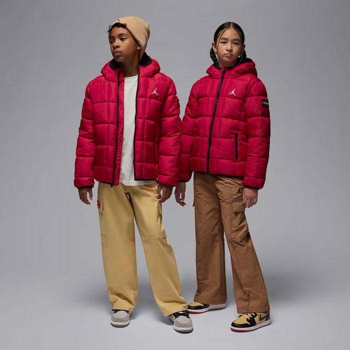 Veste Jordan Essential Midweight Puffer Enfants Gym Red